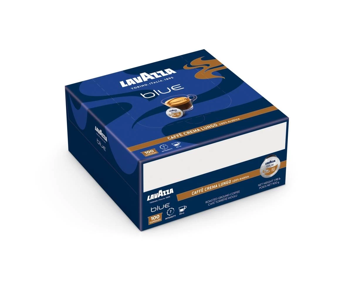 Boîte X 100 LAVAZZA BLUE - CAFÉ CREMA LUNGO