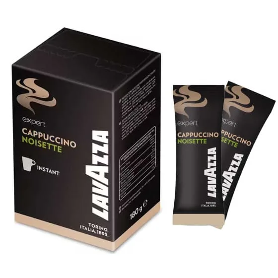 LOT X5 BOÎTES CAPUCCINO NOISETTE LAVAZZA + 1 BOITE DE LAIT